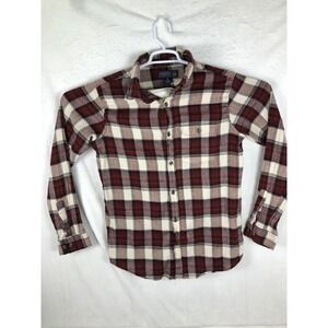 Northern Expedition Shirt Mens Medium Red Plaid Flannel Button Up Long Sleeve